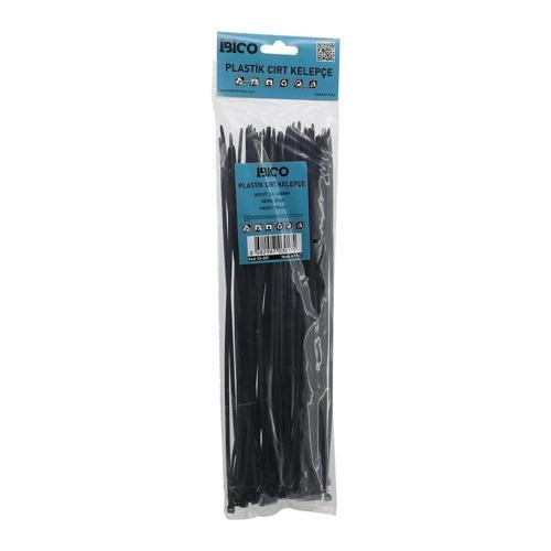 Siyah   3.6x300mm  Plastik Cırt Kelepçe  100pcs