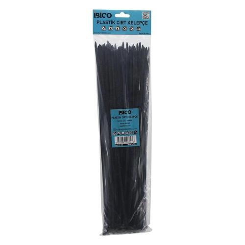 Siyah   4.8x400mm  Plastik Cırt Kelepçe  100pcs