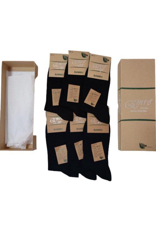 Dikişsiz Kaliteli Yazlık Erkek Bambu Çorap - 6 Adet Çok Renkli 40-45