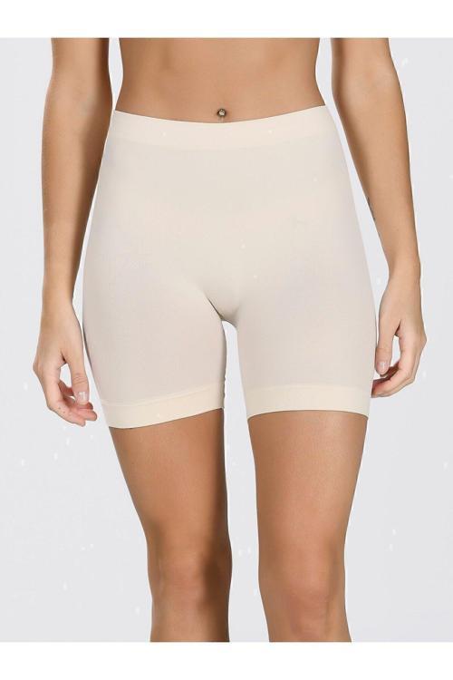 Kadın Ten Seamless Dikişsiz Şort Boxer 2007 Ten L