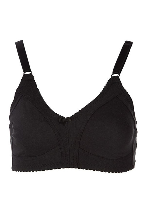 Iç Giyim Kadın Siyah Penye Toparlayıcı Sütyen Siyah 90