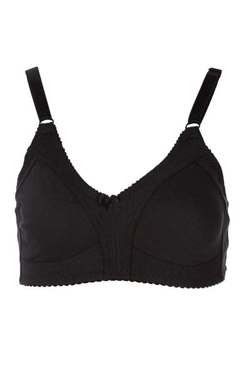 Iç Giyim Kadın Siyah Penye Toparlayıcı Sütyen Siyah 100
