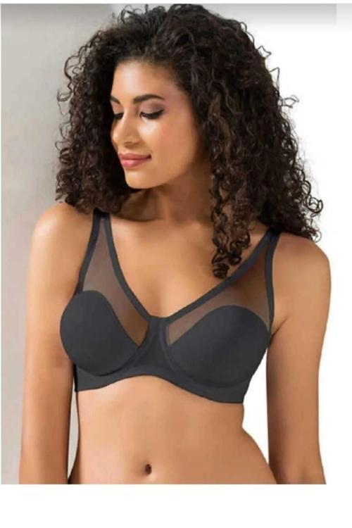 9200 Soft Cup Tül Toparlayıcı Sütyen Tekli Siyah 80C