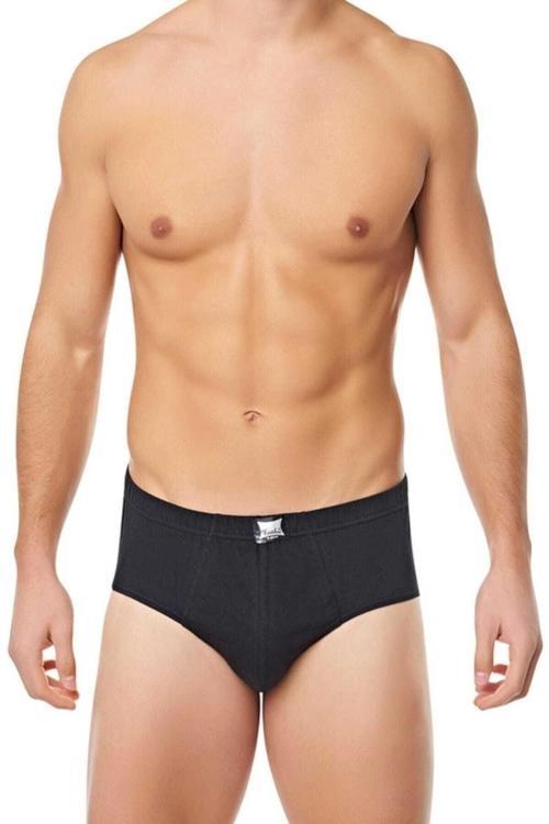 Erkek Siyah Pamuklu Penye Külot 6'Lı Paket Yeni Sezon Siyah 2XL