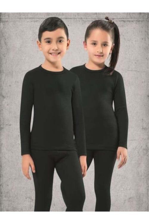 Kota Kız Çocuk Termal İçlik Takım – Alt Üst Uzun Kollu Isı Yalıtımlı Siyah 11-12 Yaş