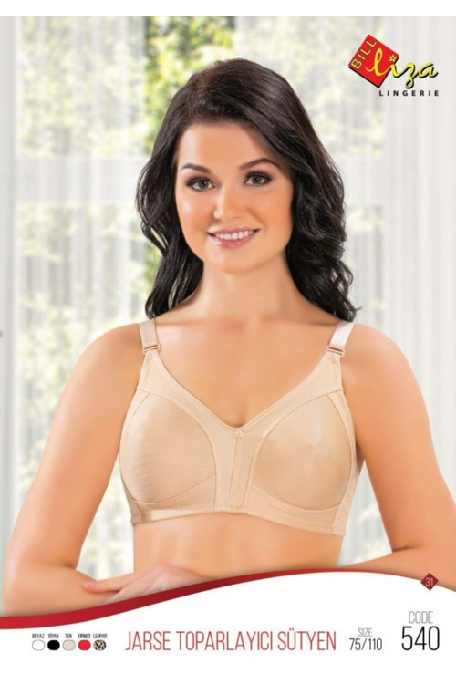 Ten Jarse Toparlayıcı Kadın Sütyen Yeni Sezon (1 Adet Ekonomik) Ten 95