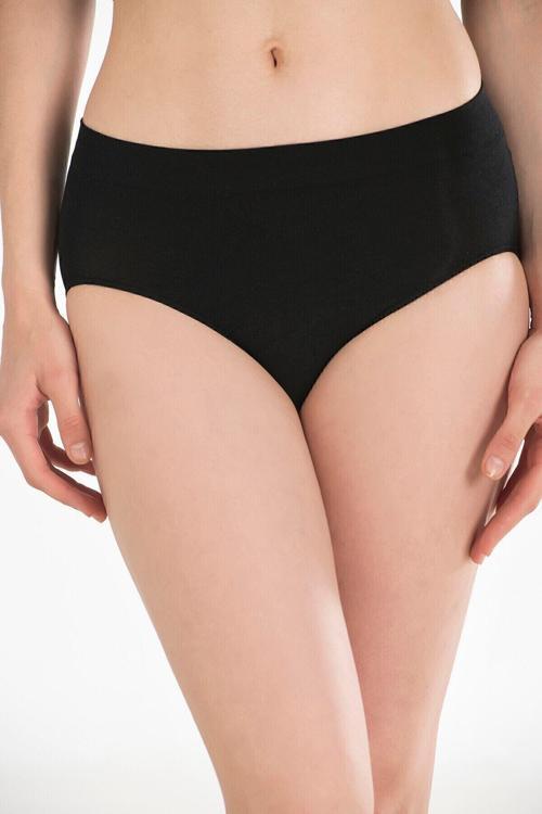 Kadın Ten Dikişsiz Külot 2006 Siyah M