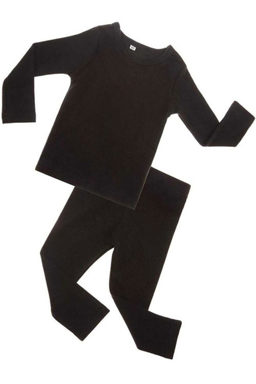 Erkek Çocuk Termal Takımı Alt Üst Içlik Kışlık Fanila Tayt Siyah 11-12 Yaş