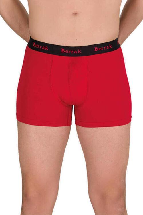 Erkek Modal Boxer - Berrak 4476 (Tekli Paket) Kırmızı M