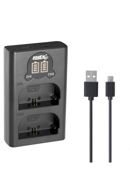 Canon Lp-E6 Usb İkili Şarj Cihazı