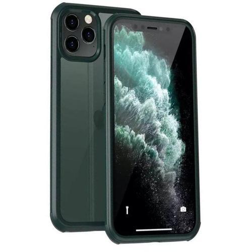 Apple iPhone 11 Pro Kılıf 360 Kenar Silikon Ön Arka Cam Koruma