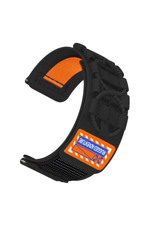 20068310 Xiaomi Amazfit Pace Uyumlu Orbital Örgülü Halat Tasarımlı Naylon Kumaş Hasır Kordon