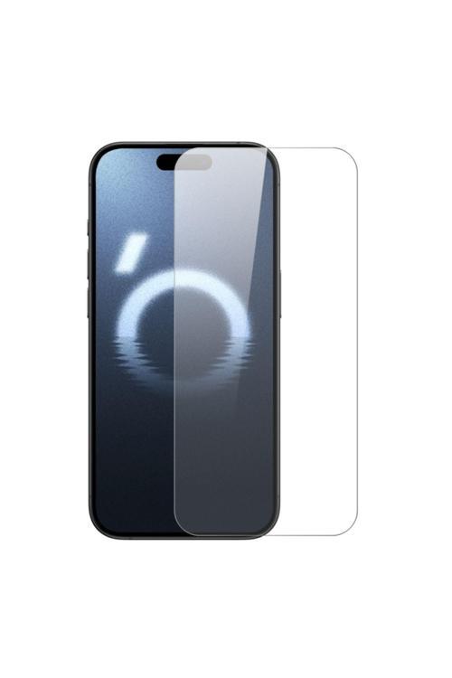 20068310 Apple İphone 16 Pro İle Uyumlu Ekran Koruyucu Şeffaf Temperli Kırılmaz Cam Ekran Koruyucu