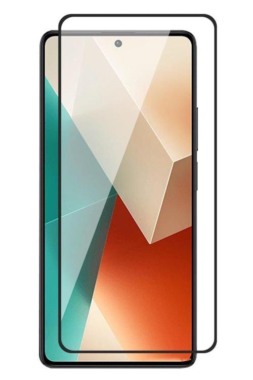 20068310 Xiaomi Redmi Note 13 Pro 5G İle Uyumlu Şeffaf Ekranı Tam Kaplayan 5D Cam Kırılmaz Cam Ekran Koruyucu