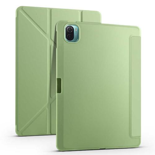 Xiaomi Mi Pad 5 Yatay ve Dikey Standlı Köşe Korumalı Kalemlikli Origami Silikon Kılıf