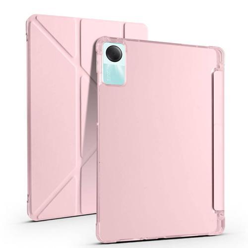 Xiaomi Redmi Pad SE Yatay ve Dikey Standlı Köşe Korumalı Kalemlikli Origami Silikon Kılıf