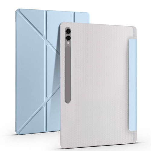 Samsung Galaxy Tab S9 Ultra Yatay ve Dikey Standlı Antishock Kalemlikli Origami Silikon Kılıf X910