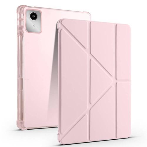 Lenovo M11 TB-330FU Yatay ve Dikey Standlı Köşe Korumalı Kalemlikli Origami Silikon Kılıf