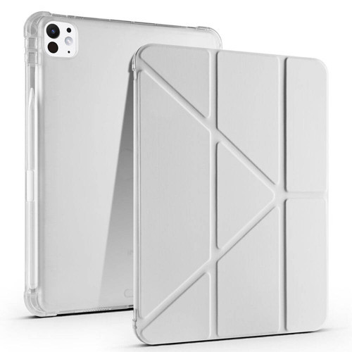 Apple iPad Pro 11 3.Nesil Yatay ve Dikey Standlı Antishock Kalemlikli Origami Silikon Kılıf A2377
