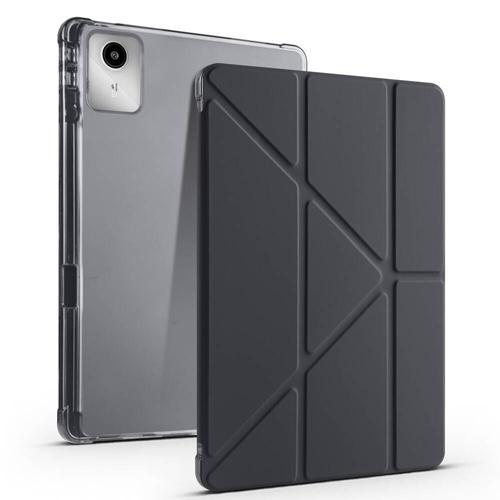 Lenovo M11 TB-330FU Yatay ve Dikey Standlı Köşe Korumalı Kalemlikli Origami Silikon Kılıf