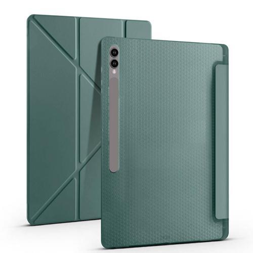 Samsung Galaxy Tab S8 Yatay ve Dikey Standlı Antishock Kalemlikli Origami Silikon Kılıf SM- X700
