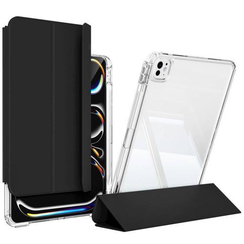 Apple iPad Pro 12.9 Inc 6. Nesil (2022) Manyetik Standlı Shockproof Kalemlikli Hybrid Kılıf A2436