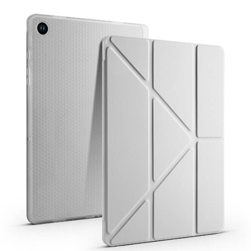 Samsung Galaxy Tab A9 Yatay ve Dikey Standlı Köşe Korumalı Kalemlikli Origami Silikon Kılıf SM-X110