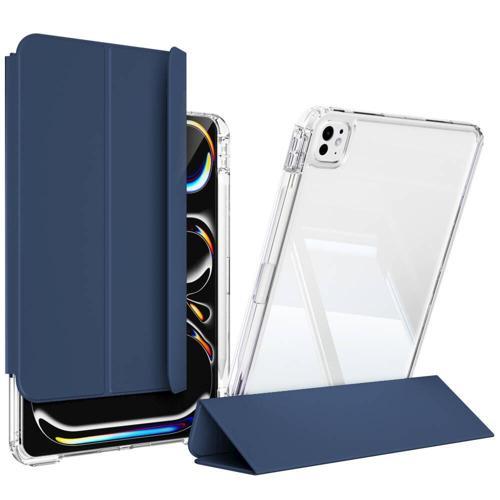 Apple iPad Pro 13 2024 Manyetik Standlı Shockproof Kalemlikli Hybrid Kılıf A2925 A2926