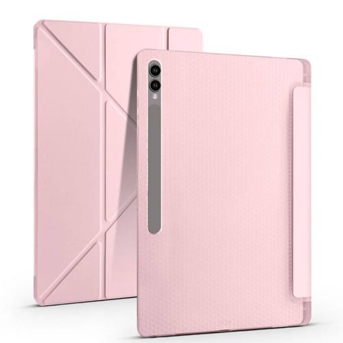 Samsung Galaxy Tab S8 Yatay ve Dikey Standlı Antishock Kalemlikli Origami Silikon Kılıf SM- X700