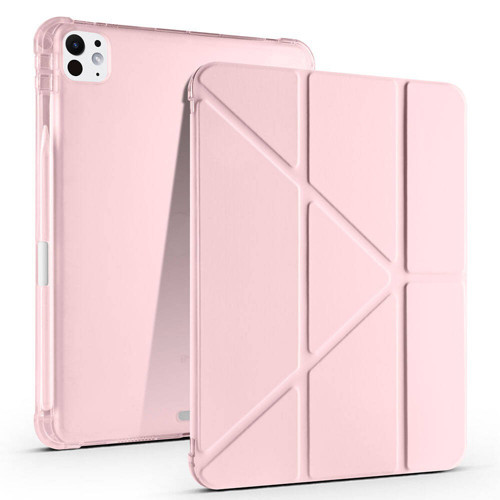 Apple iPad Pro 11 4.Nesil Yatay ve Dikey Standlı Antishock Kalemlikli Origami Silikon Kılıf A2759