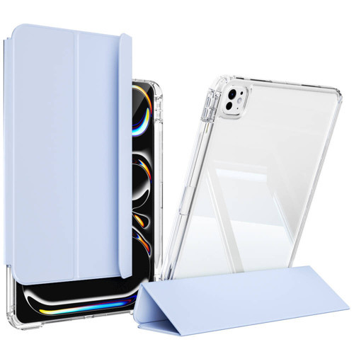Apple iPad Pro 12.9 Inc 6. Nesil (2022) Manyetik Standlı Shockproof Kalemlikli Hybrid Kılıf A2436