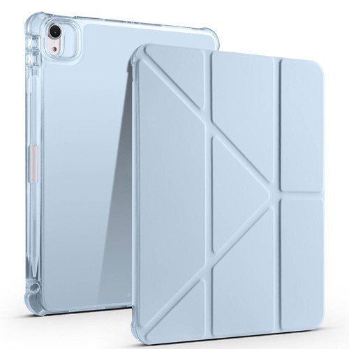 Apple iPad Air 4.Nesil 10.9 Yatay ve Dikey Standlı Antishock Kalemlikli Origami Silikon Kılıf A2316
