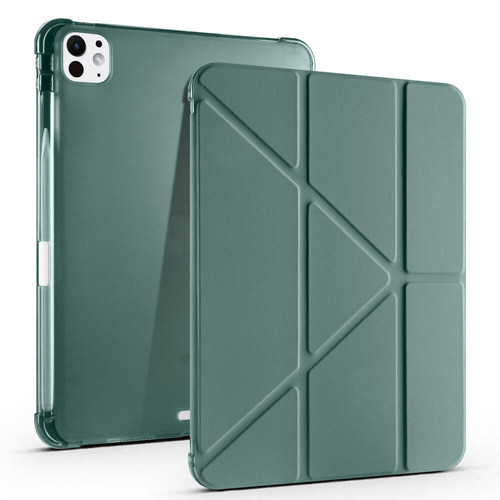 Apple iPad Pro 11 4.Nesil Yatay ve Dikey Standlı Antishock Kalemlikli Origami Silikon Kılıf A2759