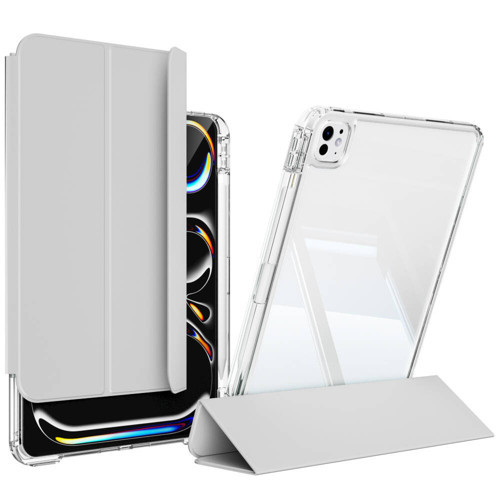 Apple iPad Pro 12.9 Inc 6. Nesil (2022) Manyetik Standlı Shockproof Kalemlikli Hybrid Kılıf A2436