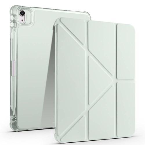 Apple iPad Air 11 M2 (2024) Yatay ve Dikey Standlı Antishock Kalemlikli Origami Silikon Kılıf A2902