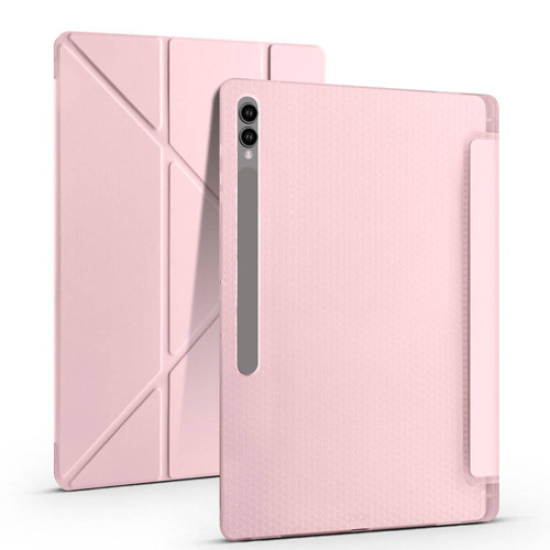 Samsung Galaxy Tab S10 Ultra Yatay ve Dikey Standlı Antishock Kalemlikli Origami Silikon Kılıf X920