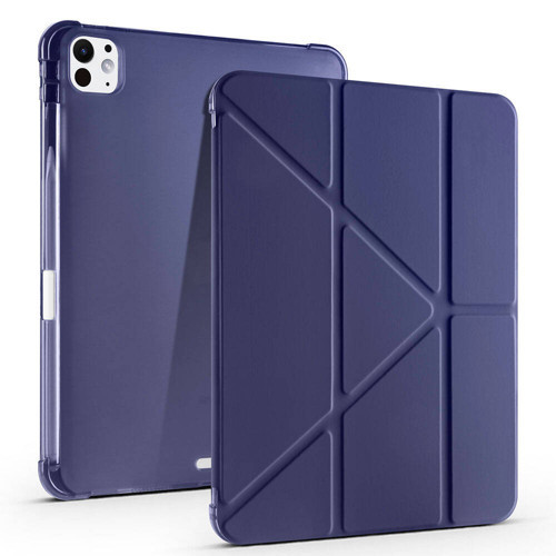Apple iPad Pro 11 4.Nesil Yatay ve Dikey Standlı Antishock Kalemlikli Origami Silikon Kılıf A2759