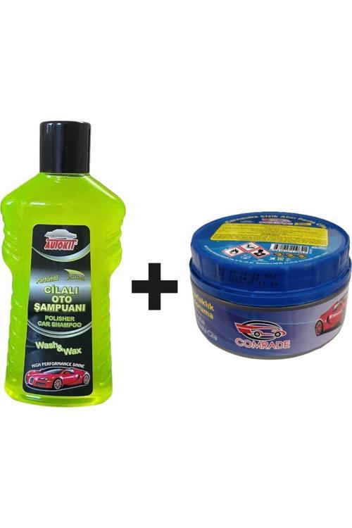 Cilalı Oto Şampuanı Ve Pasta Cila Seti