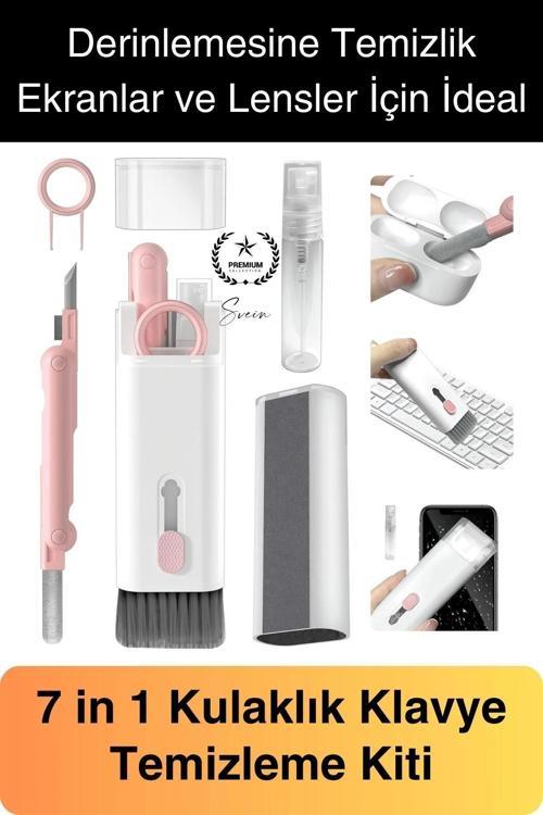 7in1 Bluetooth Kulaklık Temizleme Kalemi Klavye Telefon Tablet Elektronik Eşya Detaylı Temizlik Kiti
