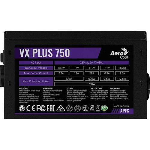 ONTECH - Aerocool Ae-vxp750 Vx Plus 750w 58a Atx Aktif Pfc Power Supply