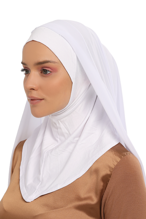 Hazır Lüks Pratik Hijablı  Şifon Şal