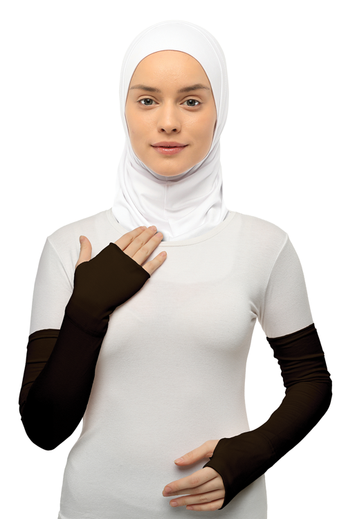 Kesik Parmak Geçmeli Penye Tesettür Kolluk