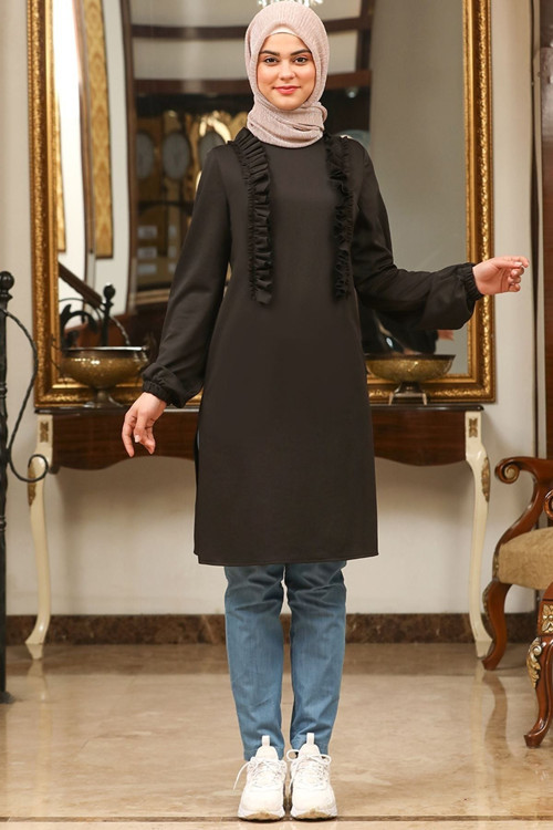 Zara Ikli Tesettür Takım Siyah