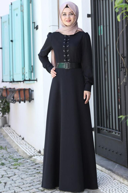 Kadın Mina Elbise Siyah Ahn183
