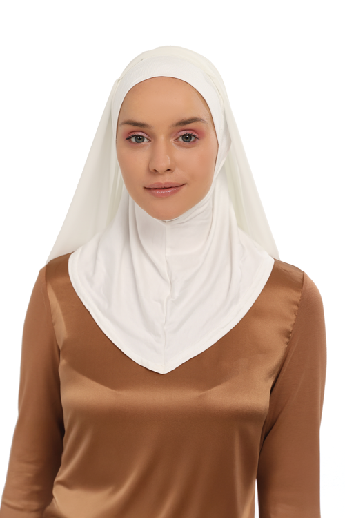 Hazır Lüks Pratik Hijablı  Şifon Şal