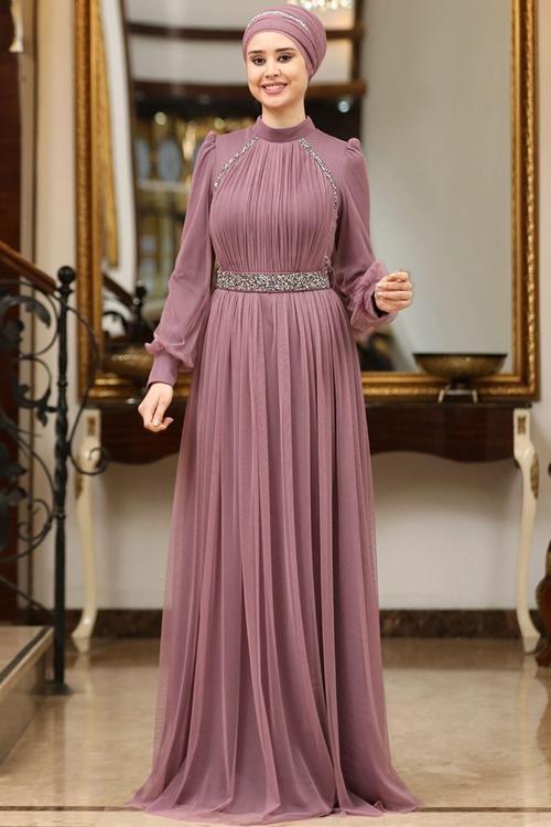 Efsane Tesettür Abiye Gül Kurusu