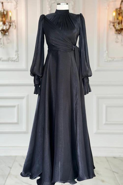 Efruz Abiye Elbise Siyah