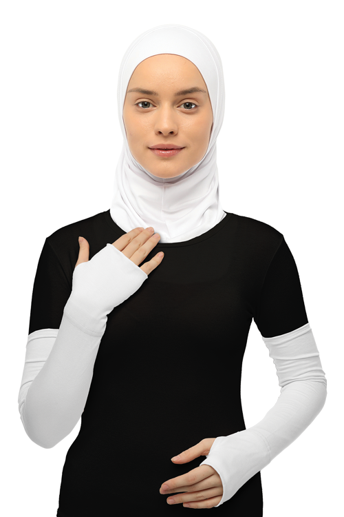 Kesik Parmak Geçmeli Penye Tesettür Kolluk