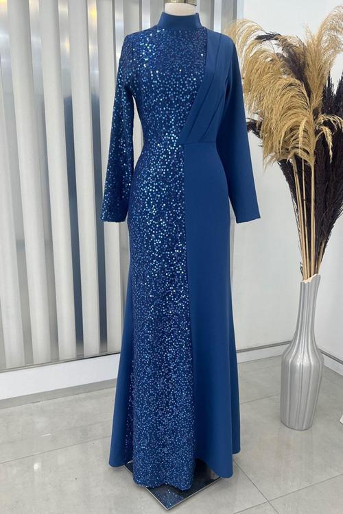 Açelya Abiye Indigo