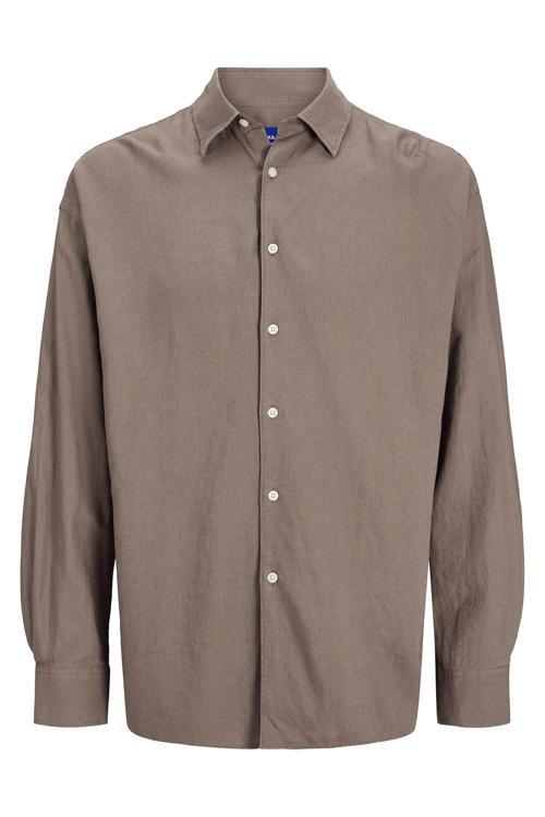 Jack & Jones Originals Jorparos Pamuklu Oversize Uzun Kollu Erkek Gömlek 12271106 GÜL KURUSU